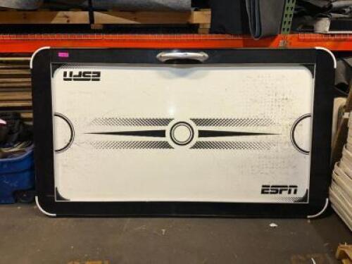 DESCRIPTION: AIR HOCKEY TABLE ADDITIONAL INFORMATION: NO LEGS SIZE: 84"X48" LOCATION: LEVEL 2 QTY: 1
