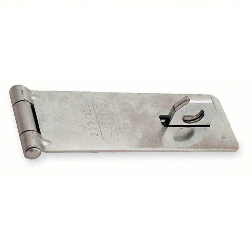 DESCRIPTION: (4) LOCK HASP BRAND/MODEL: ABUS/3MPJ8 INFORMATION: ZINC PLATED RETAIL$: $9.28/EA SIZE: 1 3/4 in Ht, 5 5/16 in Lg, 1 7/8 in Wd QTY: 4