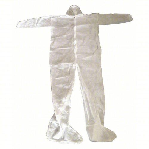 DESCRIPTION: (1) CASE OF (25) DISPOSABLE COVERALLS INFORMATION: Polypropylene, Elastic Wrist, Boots w/Boot Flaps Ankle RETAIL$: $62.36/CASE SIZE: XL Q
