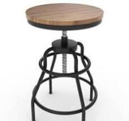 DESCRIPTION: (2) INDUSTRIAL STYLE STOOLS BRAND/MODEL: HOME DECORATORS COLLECTION INFORMATION: NEW SIZE: 23" LOCATION: ELECTRONICS CAGE QTY: 2