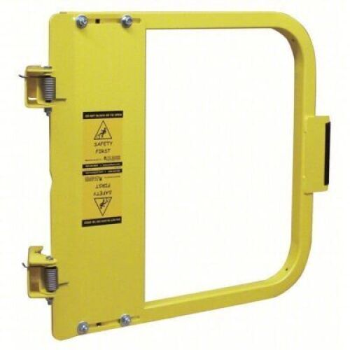 DESCRIPTION: (2) SINGLE DOOR SELF CLOSING SAFETY GATE BRAND/MODEL: PS DOORS #39L628 INFORMATION: YELLOW SIZE: 19-3/4 TO 23-1/2 OPENING QTY: 2