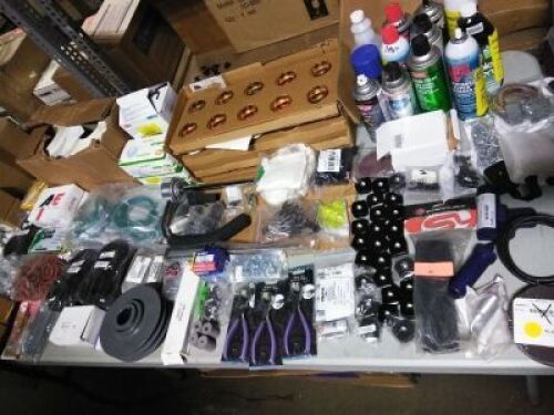DESCRIPTION: (1) TABLE OF MISC PARTS BRAND/MODEL: MANY INFORMATION: MUST COME INSPECT SIZE: WHOLE TABLE AS 1 LOT QTY: 1