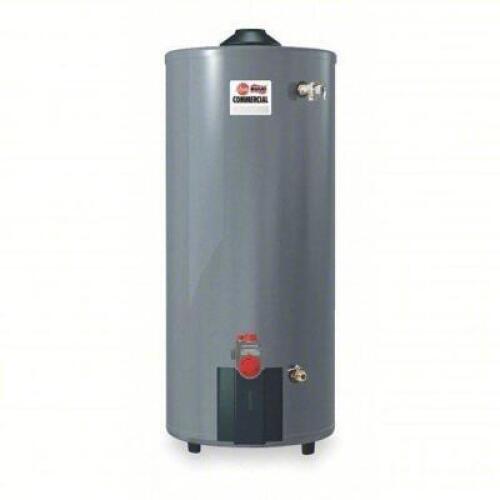 DESCRIPTION: (1) COMMERCIAL GAS WATER HEATER BRAND/MODEL: RHEEM-RUUD/G75-75N-3 INFORMATION: NATURAL GAS/75,100 BTUH/MAX PRESSURE: 150 PSI SIZE: 64"H X