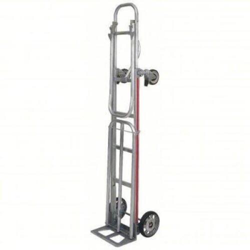DESCRIPTION: (1) CONVERTIBLE HAND TRUCK BRAND/MODEL: MAGLINER #19D209 INFORMATION: TREAD ON CORE RUBBER SIZE: 14 IN X 7 1/2 IN, 66 1/2 IN X 12 IN X 9