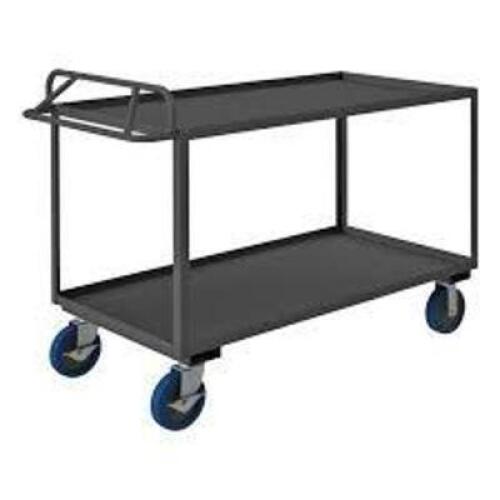 DESCRIPTION: (1) 2 SHELF ROLLING UTILITY CART BRAND/MODEL: DURHAM INFORMATION: STEEL SIZE: 24" x 48" x 36" RETAIL$: $409.99 EA QTY: 1