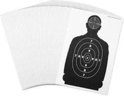 DESCRIPTION: (1) CASE OF (50) 500 M TARGETS BRAND/MODEL: 5043 B -MOD INFORMATION: WHITE WITH BLACK FIGURE SIZE: FOR 500 METERS RETAIL$: $200.00 TOTAL