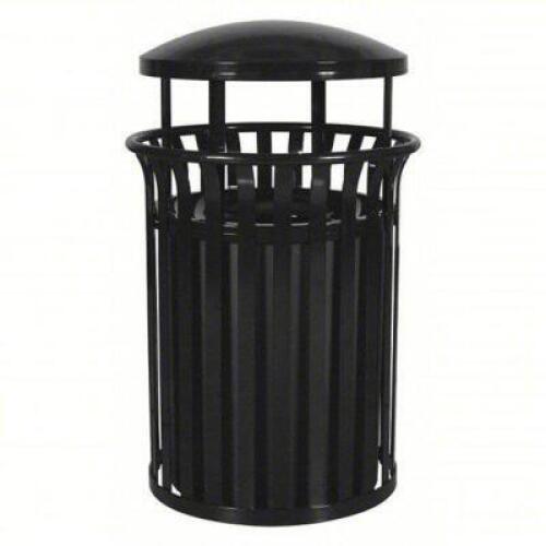 DESCRIPTION: (1) TRASH CAN, STREESCAPE BRAND/MODEL: TOUGH GUY #34AU85 INFORMATION: BLACK SIZE: 37 GAL, 26"W, 42"H RETAIL$: $2233.00 EA QTY: 1