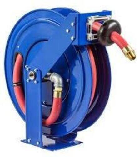 DESCRIPTION: (1) HOSE REEL SPRING RETURN BRAND/MODEL: COXREELS #TSHF-N-635 INFORMATION: BLUE SIZE: 1" X 35' RETAIL$: $1068.78 EA QTY: 1