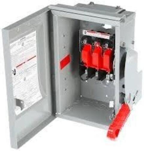 DESCRIPTION: (1) HEAVY DUTY SAFETY SWITCH BRAND/MODEL: SIEMENS #HNF361R INFORMATION: 3 PHASE, 30 A, 600 V, 250 VDC RETAIL$: $484.71 EA QTY: 1