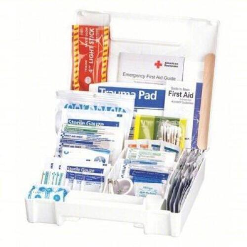 DESCRIPTION: (3) FIRST AID KIT BRAND/MODEL: AMERICAN RED CROSS #46G227 INFORMATION: KIT AND HOUSING, 138 COMPONENTS, ANSI/ISEA Z308.1-2009, TYPE I/II