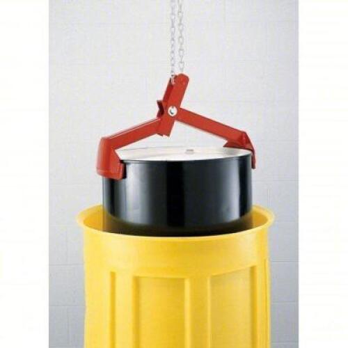 DESCRIPTION: (1) DRUM AND PAIL LIFTER BRAND/MODEL: BASCO #8NCJ7 INFORMATION: 2 GRIP POINTS, FOR 55 TO 85 GAL DRUM CAPACITY, METAL, RIM, VERTICAL RETAI