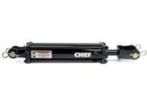 DESCRIPTION: (1) TIE-ROD HYDRAULIC CYLINDER BRAND/MODEL: CHIEF #TCU3 INFORMATION: BLACK SIZE: 3000 PSI, 4" BORE, 24" STROKE RETAIL$: $151.00 EA QTY: 1