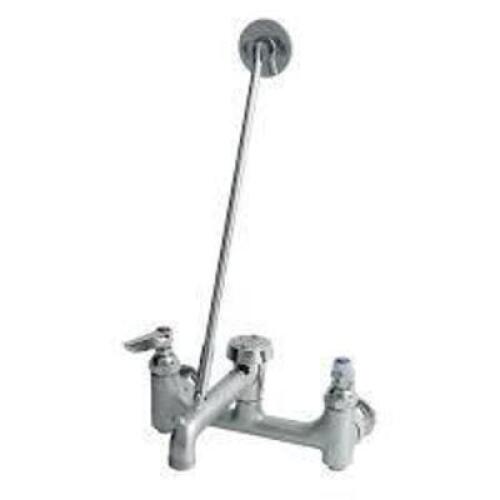 DESCRIPTION: (1) SERVICE SINK FAUCET WALL MOUNT BRAND/MODEL: T & S #B-0665-BSTR SIZE: 8" CENTERS RETAIL$: $148.47 EA QTY: 1