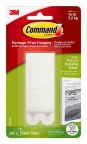 DESCRIPTION: (1) CASE OF (24) PICTURE HANGING STRIPS BRAND/MODEL: 3M COMMAND #17206-ES RETAIL$: $34.89 EA QTY: 1