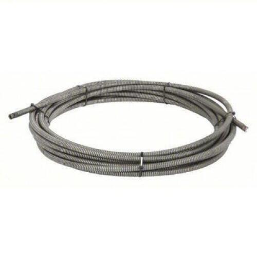 DESCRIPTION: (1) DRAIN CLEANING CABLE BRAND/MODEL: RIDGID #1VXH7 INFORMATION: 5/8 IN DIA., 100 FT LG., INNER CORE, COUPLING, 6 IN MAX. PIPE DIA RETAIL