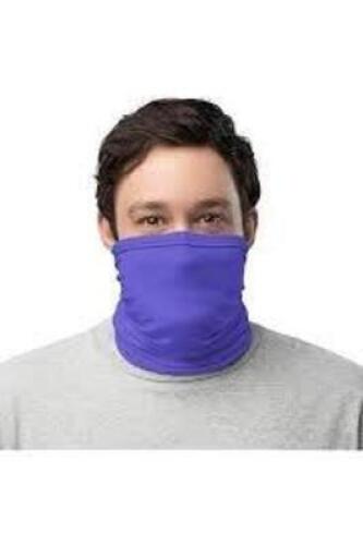 DESCRIPTION: (5) REUSEABLE / WASHABLE GAITER BRAND/MODEL: WICKING MATERIAL #15137177 INFORMATION: ROYAL BLUE SIZE: LG / XL RETAIL$: $19.50 PER 10 QTY: