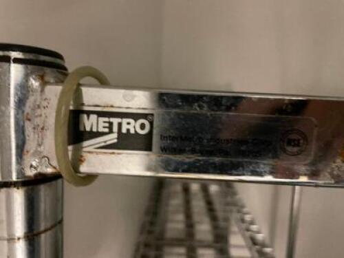 DESCRIPTION: 60" X 24" TWO TIER METAL DUNNAGE RACK SHELF BRAND / MODEL: METRO LOCATION: KITCHEN QTY: 1