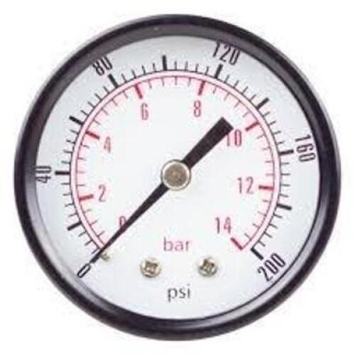 DESCRIPTION: (6) INDUSTRIAL PRESSURE GAUGE BRAND/MODEL: PRODUCT NUMBER #4EFJ3 INFORMATION: RED, 0 TO 160 PSI, 4 IN DIAL, 1/4 IN NPT MALE, BOTTOM RETAI