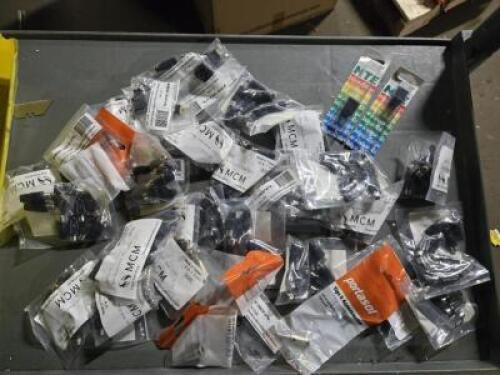 DESCRIPTION: (1) BIN OF CONNECTORS AND THINGS QTY: 1