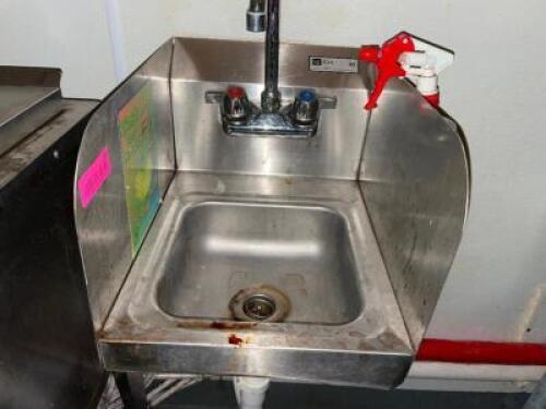 DESCRIPTION: JOHN BOOS STAINLESS HAND SINK BRAND / MODEL: JOHN BOOS LOCATION: BAR QTY: 1