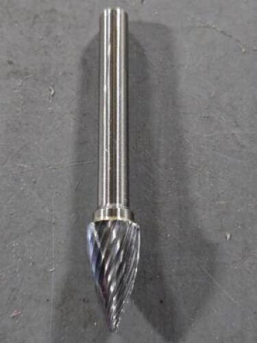 DESCRIPTION: (4) CARBIDE POINTED TREE BUR BRAND/MODEL: WESTWARD 19D759 SIZE: 19mm LOC 1/4" SD RETAIL$: $65.36 QTY: 4