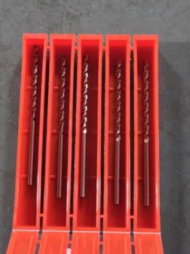 DESCRIPTION: (5) COBALT JOBBER DRILL BITS BRAND/MODEL: ACCUPRO 05598271 SIZE: 3/32" RETAIL$: $42.40 QTY: 5