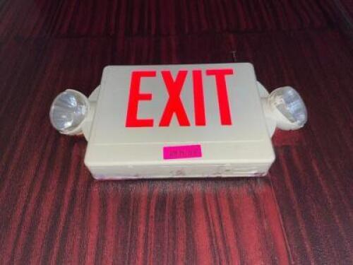 DESCRIPTION: (4) EMERGENCY EXIT SIGNS LOCATION: BAR THIS LOT IS: SOLD BY THE PIECE QTY: 4