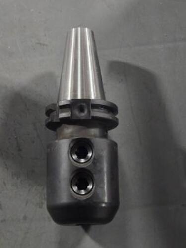 DESCRIPTION: (1) CAT40 END MILL HOLDER BRAND/MODEL: COLLIS 75023 SIZE: 25mm END MILL, 2-3/8" NOSE DIA RETAIL$: $238.45 QTY: 1