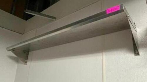 DESCRIPTION: 48" X 12" STAINLESS WALL SHELF SIZE: 48" X 12" LOCATION: KITCHEN QTY: 1