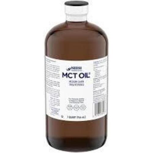 DESCRIPTION: (3) MEDIUM CHAIN TRIGLYCERIDES BRAND/MODEL: NESTLE MCT OIL SIZE: 1 QT RETAIL$: $70.00 EA QTY: 3