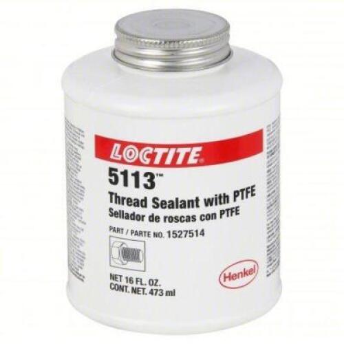DESCRIPTION: (4) THREAD SEALANT WITH PTFE BRAND/MODEL: LOCTITE 5113 SIZE: 16 FL OZ RETAIL$: $20.00 EA QTY: 4
