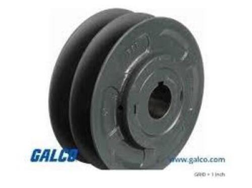 DESCRIPTION: (2) VARIABLE PITCH V BELT PULLEY BRAND/MODEL: TB WOODS #2VP62 SIZE: 2 Groove, 5.95 in Outside Dia, 1 1/8 in Bore Dia, 2VP62 RETAIL$: $198