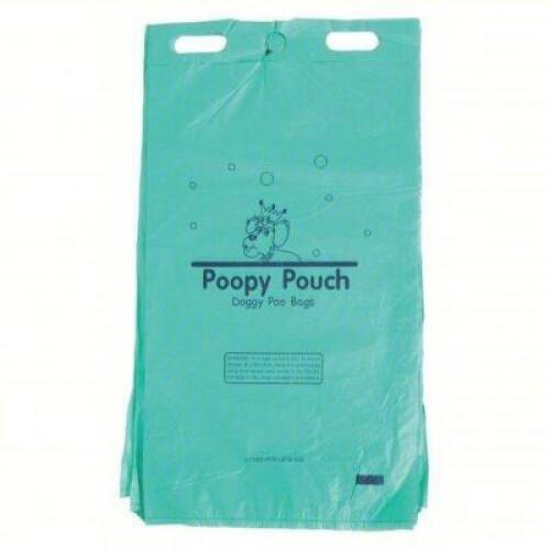 DESCRIPTION: (1) CASE OF (12) PET WASTE BAGS BRAND/MODEL: POOPY POUCH #32TL85 SIZE: gal Capacity, 8 in Wd, 13 in Ht, Green, Header RETAIL$: $102.41 EA