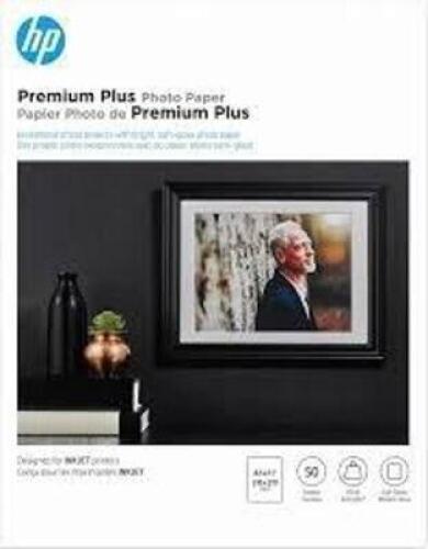 DESCRIPTION: (10) BOXES OF (50) PREMIUM PLUS PHOTO PAPER BRAND/MODEL: HP INFORMATION: 8.5X11 RETAIL$: $21.33 EA QTY: 10