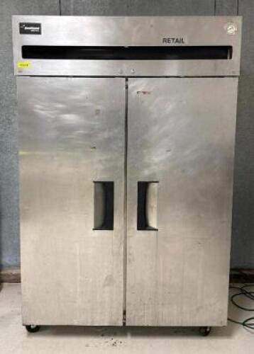 DESCRIPTION: 2-DOOR REACH-IN FREEZER BRAND/MODEL: DELFIELD 6000XL LOCATION: PRODUCTION AREA QTY: 1