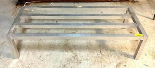 DESCRIPTION: ALUMINUM DUNNAGE RACK SIZE: 20"X48" LOCATION: PRODUCTION AREA QTY: 1