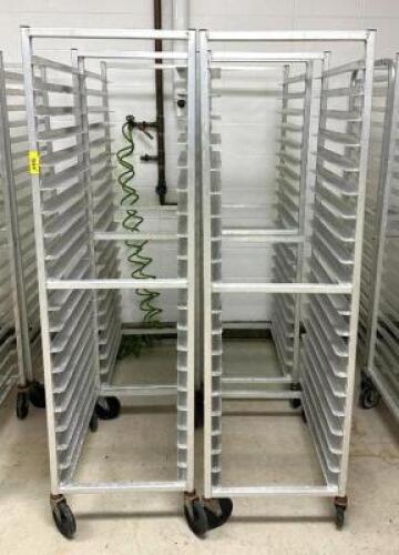 DESCRIPTION: (4) ROLLABOUT PAN RACKS LOCATION: PRODUCTION AREA QTY: 4