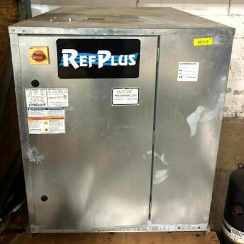 DESCRIPTION: COOLER CONDENSING UNIT BRAND/MODEL: REFPLUS OEZ-050-1H1-5 INFORMATION: NEEDS WORK, 208-240V LOCATION: STORAGE QTY: 1