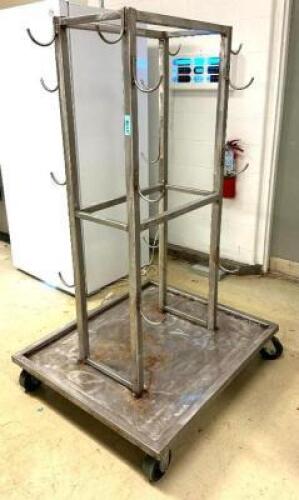 DESCRIPTION: STAINLESS STEEL DRYING CART ON CASTERS LOCATION: PRODUCTION AREA QTY: 1