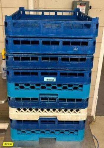 DESCRIPTION: (9) ASSORTED DISHRACKS LOCATION: PRODUCTION AREA QTY: 9