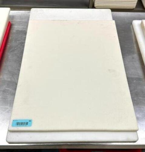 DESCRIPTION: (2) LARGE CUTTING BOARDS LOCATION: PRODUCTION AREA QTY: 2