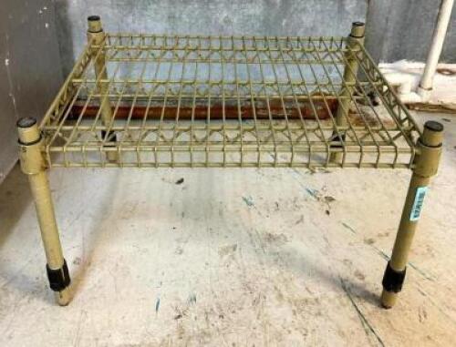DESCRIPTION: SHELVING RACK SIZE: 18"X12" LOCATION: PRODUCTION AREA QTY: 1