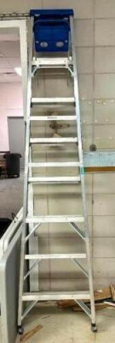 DESCRIPTION: 8' ALUMINUM STEPLADDER BRAND/MODEL: KELLER 918 INFORMATION: 250 LB. CAPACITY LOCATION: PRODUCTION AREA QTY: 1