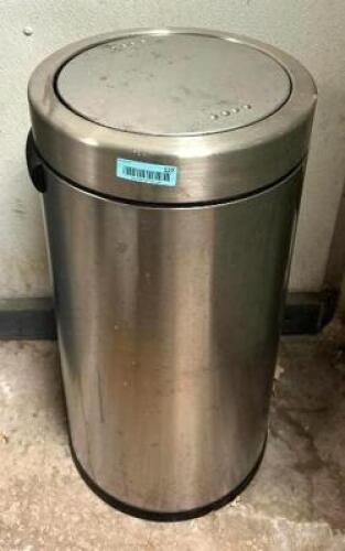 DESCRIPTION: STAINLESS TRASH BIN LOCATION: STORAGE QTY: 1