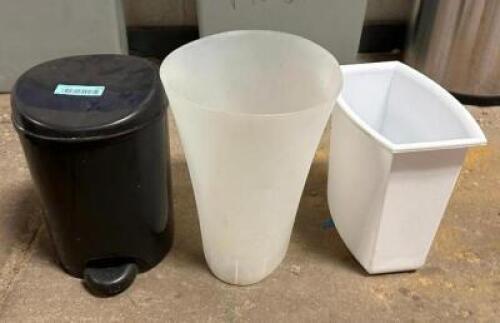 DESCRIPTION: (3) TRASH BINS LOCATION: STORAGE QTY: 1