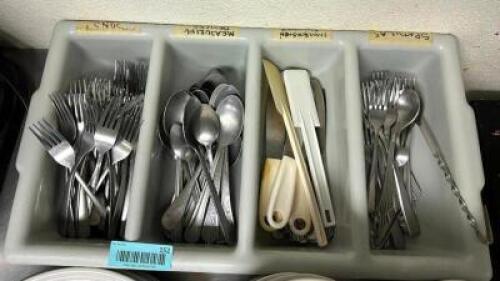 DESCRIPTION: ASSORTED FLATWARE AS SHOWN LOCATION: KITCHEN QTY: 1