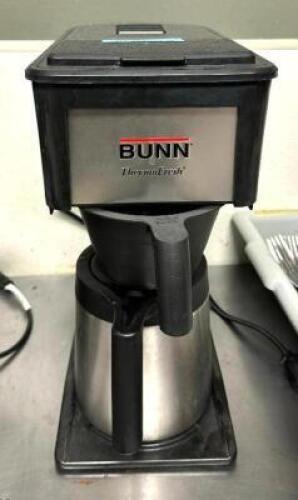 DESCRIPTION: THERMOFRESH COFFEE MAKER BRAND/MODEL: BUNN LOCATION: KITCHEN QTY: 1