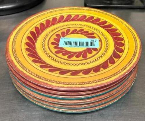 DESCRIPTION: (6) MELAMINE PLATES LOCATION: KITCHEN QTY: 1