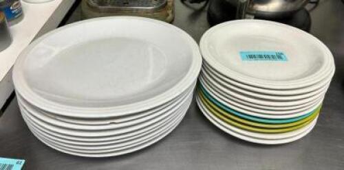 DESCRIPTION: ASSORTED SIZED MELAMINE PLATES LOCATION: KITCHEN QTY: 1