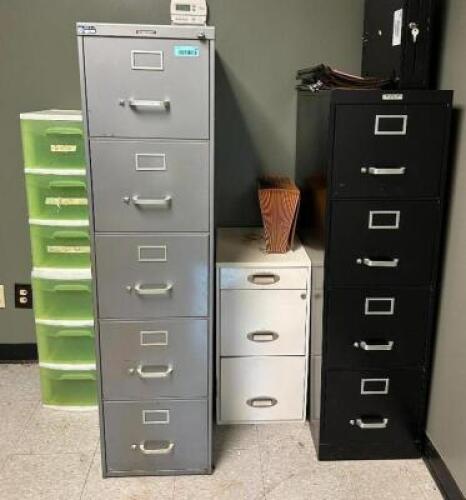 DESCRIPTION: ASSORTED FILING CABINETS AS SHOWN LOCATION: OFFICE QTY: 1